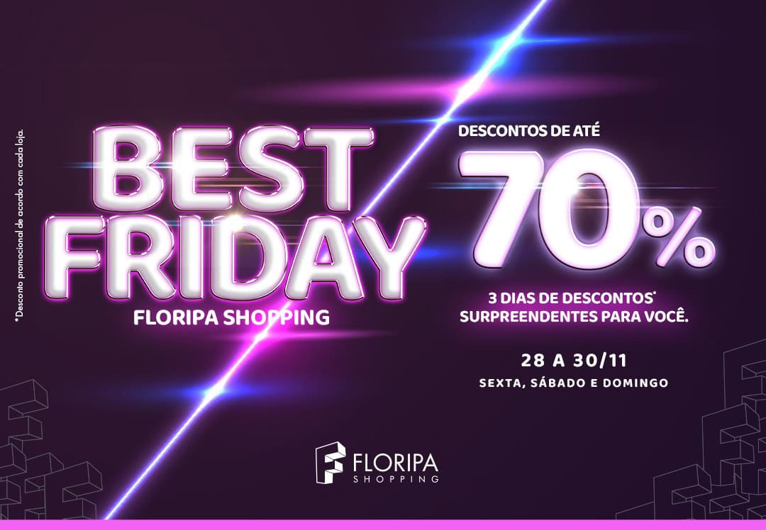 Best Friday do Floripa Shopping com descontos de até 70%