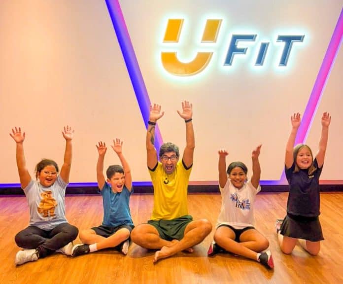 Crianças em atividade recreativa — divulgação campanha Rede UFIT