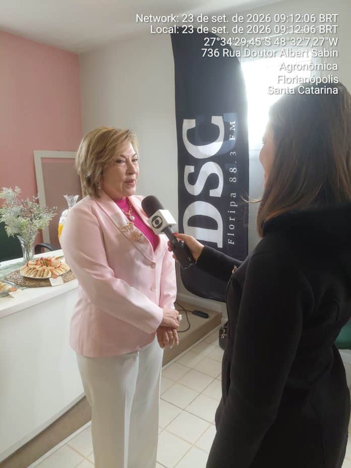 Café com a Imprensa da Rede Feminina de Combate ao Câncer de Florianópolis