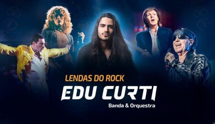 Lendas do Rock com Edu Curti Banda & Orquestra no Teatro Pedro Ivo em 25 de setembro