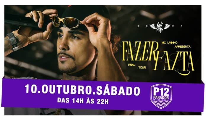 MC Livinho traz a Tour Fazer Falta ao P12 Jurerê em 10 de outubro