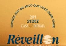 Sul da Ilha ganha novo Réveillon Campeche com gastronomia, música e lifestyle Arte oficial do Réveillon Campeche na Casa diPraia, Florianópolis
