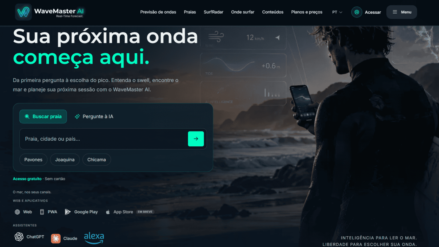WaveMaster AI estreia novo site com previsão de ondas por IA para 979 ...