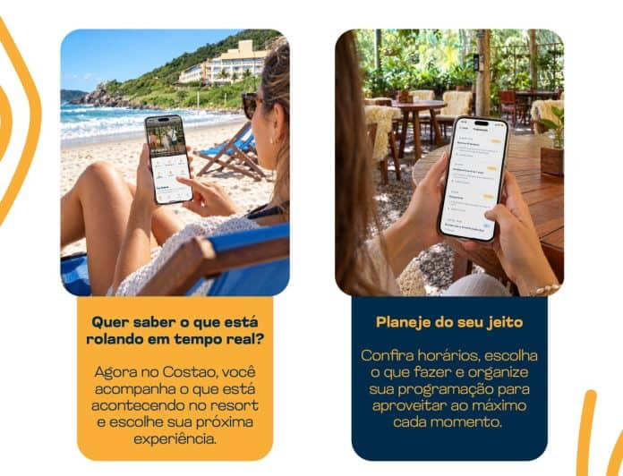Novo app do Costão do Santinho para hóspedes — divulgação