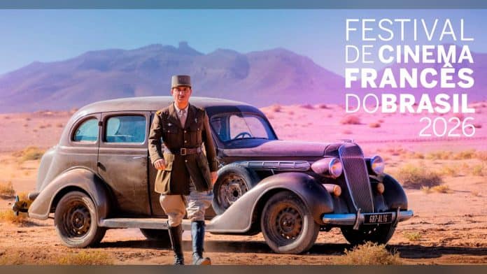 Arte oficial do Festival de Cinema Francês do Brasil 2026