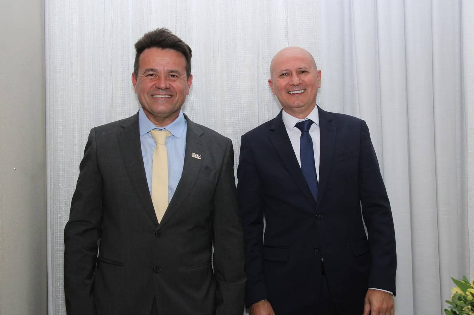 Eduardo Volpato Lima e Paulo Ribeiro, presidente e vice eleitos do Lira Tênis Clube